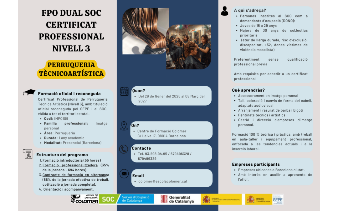 FPO DUAL SOC CERTIFICAT PROFESSIONAL NIVELL 3